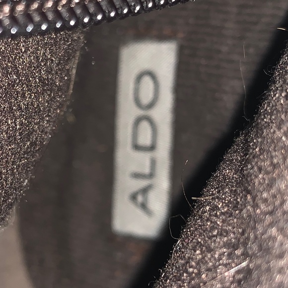 Aldo Leather Almond-toe Wedge-heel Boots - Picture 10 of 12